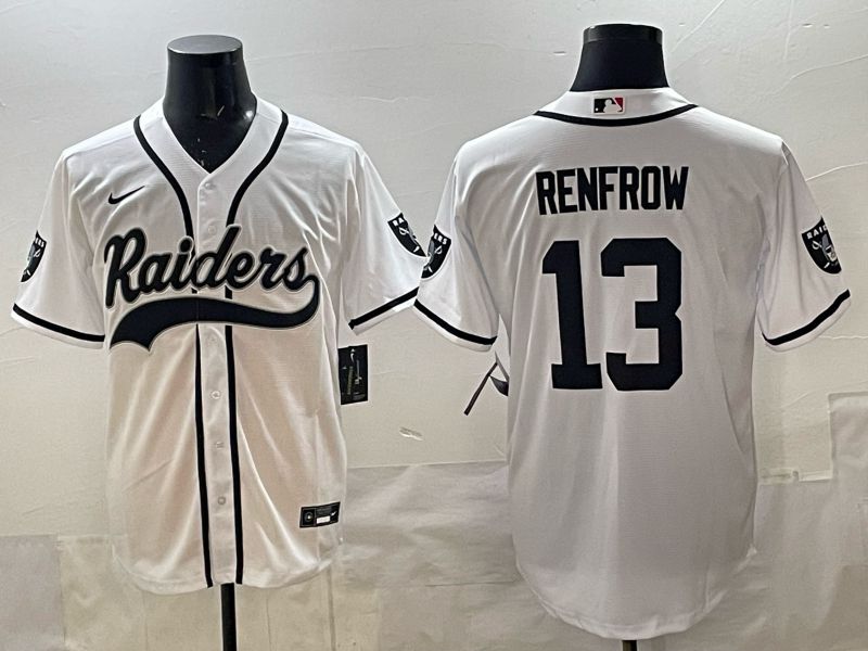 Men 2025 Oakland Raiders #13 Renfrow white 3th generation Joint Name Nike Limited NFL Jersey style 01->oakland raiders->NFL Jersey